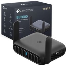 TP-LINK TL-WR3602BE BE3600Mbps Wi-Fi 7 Travel Router, USB 3.0 and 2.5 Multi-Gig WAN Ports, Portable WiFi Router, VPN Client or Server, Hotspot, Access Point, USB Tethering