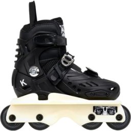Kaltik K Skate JNR Ninja Aggressive Inline Skates (Hybrid Black) - Black;White - Size: 3-6 EU