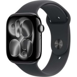 Apple Watch Series 11 GPS 46mm – Jet Black with Sport Band (M/L), Used - Very Good