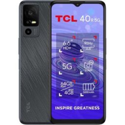 TCL 40 R 5G 4GB RAM + 64GB Storage Dual SIM Starlight Black Unlocked Smartphone, Used - Good