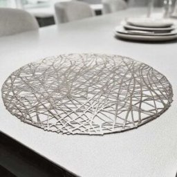 Emily Silver Round Placemats - Set of 4