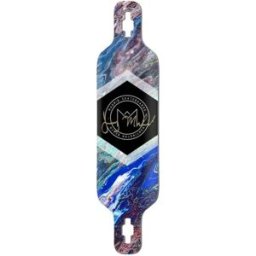 Madrid Drop-Thru Longboard Deck (Azul) - Blue;Green;Purple - Size: 40