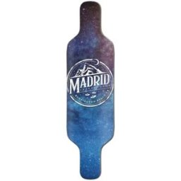 Madrid Top-Mount Longboard Deck (Galaxy) - Blue;Purple - Size: 36.5