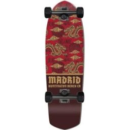 Madrid Picket Complete Cruiser Skateboard (Dragon) - Red;Brown - Size: 28.5