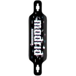 Madrid Drop-Thru Longboard Deck (Glitch) - Black;Blue;Purple - Size: 40