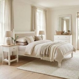 Harbour Lifestyle Amberley 5ft" Kingsize Bed Frame in Warm White