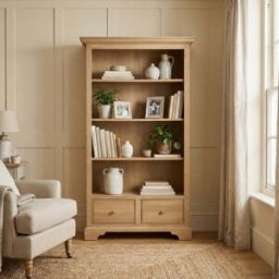 Harbour Lifestyle Amberley Large Bookcase in Light Oak