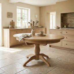 Harbour Lifestyle Amberley 4-6 Seater Round Extending Dining Table in Light Oak
