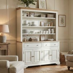 Harbour Lifestyle Amberley 5ft Grand Open Dresser in Warm White