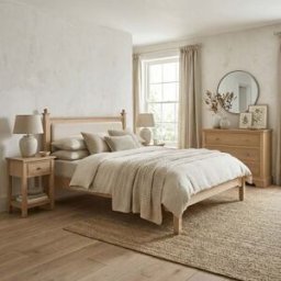 Harbour Lifestyle Amberley 4ft 6" Double Bed Frame in Light Oak
