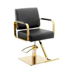 Salon Chair with Footrest - 50 - 66 cm - 200 kg - Otley Black