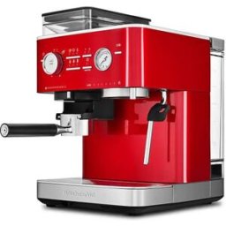 KitchenAid Semi Automatic Espresso Machine with Burr Grinder Candy Apple