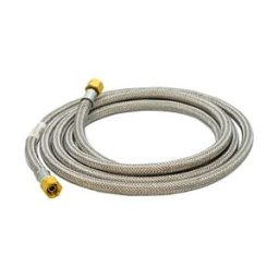 Hamilton Gas Products Ltd Propane High Pressure Galv. Braided Gas Hose - 3/8 x 3/8 LH BSP FM x 3M