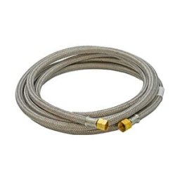 Hamilton Gas Products Ltd Propane High Pressure Galv. Braided Gas Hose - 3/8 x 3/8 LH BSP FM x 5M