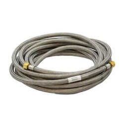 Hamilton Gas Products Ltd Propane High Pressure Galv. Braided Gas Hose - 3/8 x 3/8 LH BSP FM x 10M