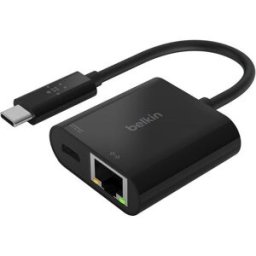 Belkin INC001btBK USB Type-C to Ethernet Adapter, New