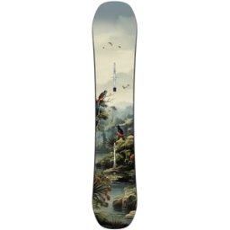 Burton Custom Smalls Camber Junior Snowboard (Black) - Black;White;Green - Size: 125cm