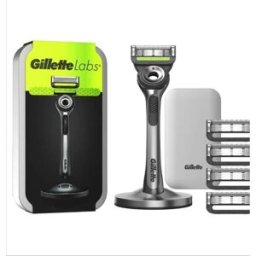 Gillette Labs Razor with Exfoliating Bar Handle & 5 Blades
