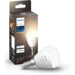 Philips Hue White Smart Light Bulb Lustre (E14 Small Edison Screw) with Bluetooth