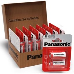 Panasonic Zinc D LR20 Batteries 24 Pack