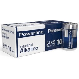 Panasonic Powerline D LR20AD Industrial Batteries Box of 10