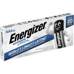 Energizer Ultimate Lithium AAA LR03 L92 Batteries 10 Pack