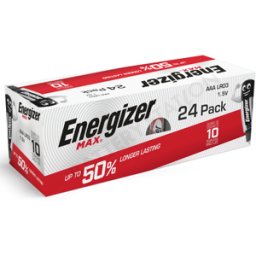 Energizer Max AAA LR03 Alkaline Batteries 24 Pack