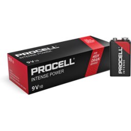Duracell Procell Intense Power 9V PP3 6LR61 PX1604 Batteries Box of 10