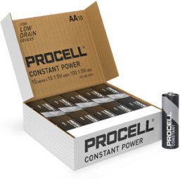 Duracell Procell Constant AA LR6 PC1500 Batteries Box of 100