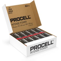 Duracell Procell Intense Power AA LR6 PX1500 Batteries Box of 100