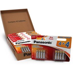 Panasonic Pro Power AAA LR03 Batteries 40 Pack