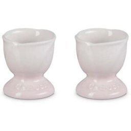 Le Creuset La Jardin Tulip Stoneware Set of 2 Egg Cups - Shell Pink