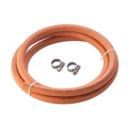Hamilton Gas Products Ltd 8mm x 5m of High Pressure Gas Hose and Jubilee Clips