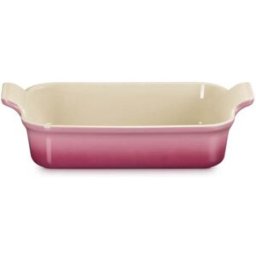 Le Creuset Stoneware Heritage 26cm Rectanuglar Dish - Rose Quartz