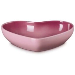 Le Creuset 20cm Stoneware Heart Bowl - Rose Quartz