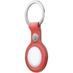 Apple AirTag FineWoven Key Ring - Coral, New