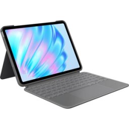 Logitech Combo Touch iPad Air 11-inch (M2 & M3), iPad Air (5th gen) Keyboard Case - Grey, New