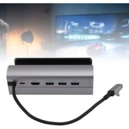 Dock for Steam Deck / ROG Ally – 6-in-1 Docking Station (PD Charging, HDMI, USB, Ethernet), Used - Very Good
