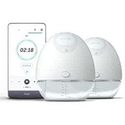 Elvie Breast Pump Double Electric Breast Pump (24mm/28mm Nipple Shields) - Breast Pump Hands Free Tubeless Wearable Breast Pump, Used - Very Good