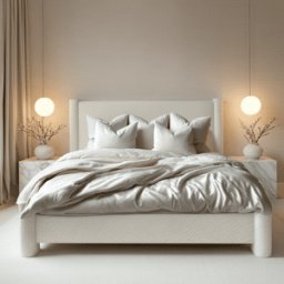 Yassine Snow Boucle Bed, Double