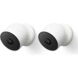 Google Nest Cam 2-Pack (Outdoor/Indoor, Battery) – Wireless Smart Home Security Camera, WiFi, New