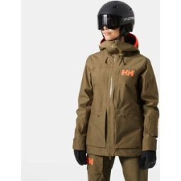 Helly Hansen Women's Powderqueen 3.0 Durable Ski Jacket Brown XS - Sepia Brown - Female