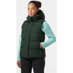 Helly Hansen Women's Adore Puffy Vest Green S - Dark Jungle Green - Female