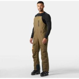 Helly Hansen Men's Sogn BIB Cargo SKI Trousers Brown S - Sepia Brown - Male