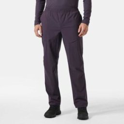 Helly Hansen Men's AWE Relaxed Softshell Pants Purple S - Black Grape Purple - Male
