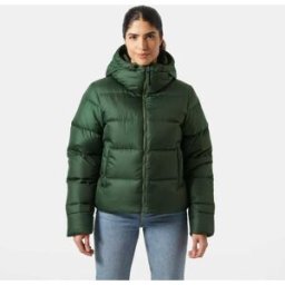 Helly Hansen Women's Essence Down Jacket Green XS - Dark Jungle Green - Female
