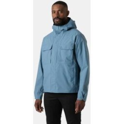 Helly Hansen Men's Escape Rain Jacket Navy 2XL - Washed Navy Blue - Male