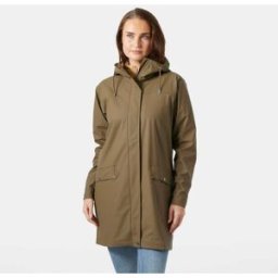 Helly Hansen Women's Moss Waterproof Rain Coat Brown L - Sepia Brown - Female