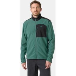 Helly Hansen Men's Daybreaker Block Microfleece Jacket Green 2XL - Opal Green - Male