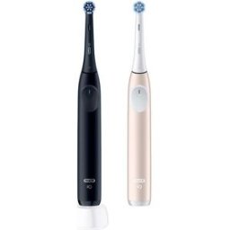 ORAL-B iO2 Electric Toothbrush Duo Pack - Black & Pink